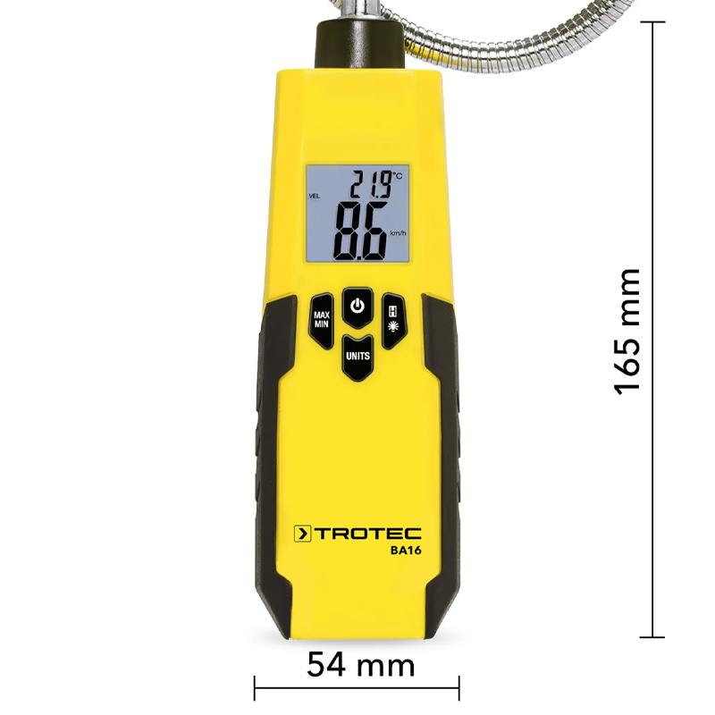 Anemometru cu palete Trotec, tip BA16