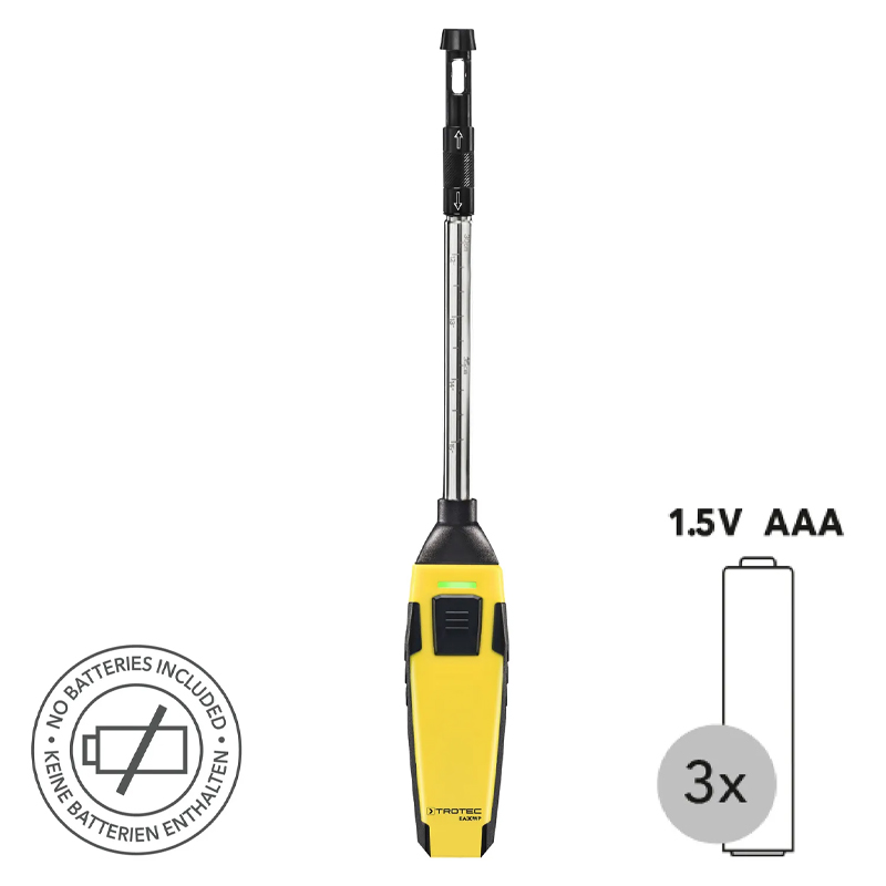 Anemometru cu tija Trotec, tip BA30WP, cu control prin Smartphone (appSenzori)