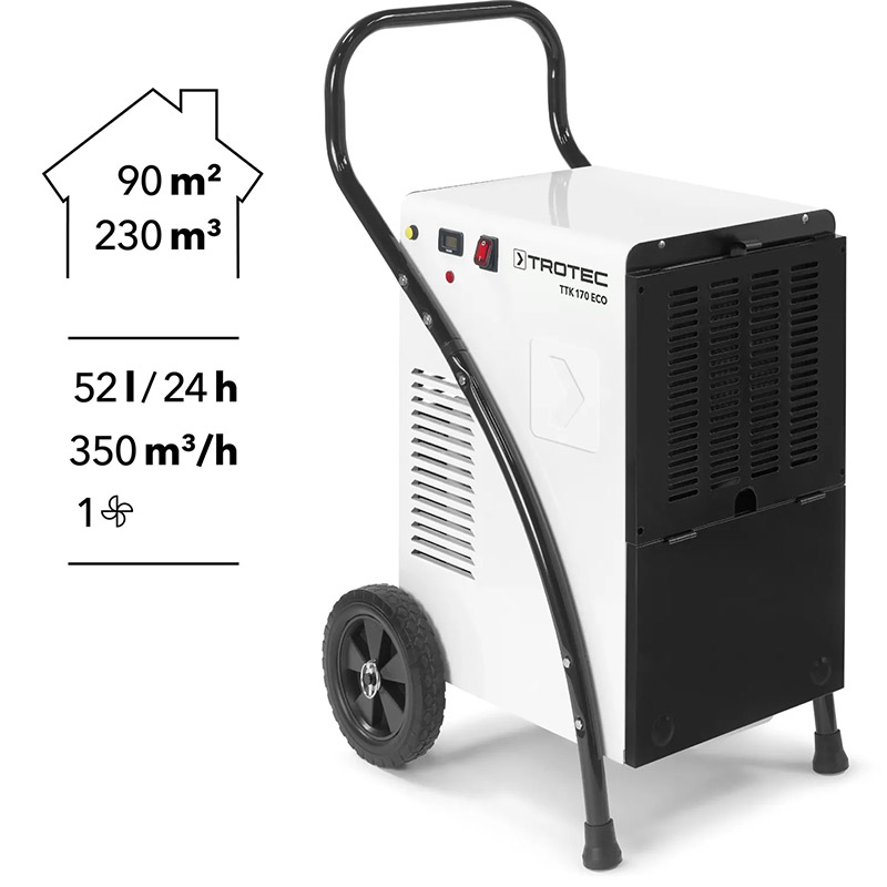 Dezumidificator profesional Trotec TTK170 ECO, 52l/24h