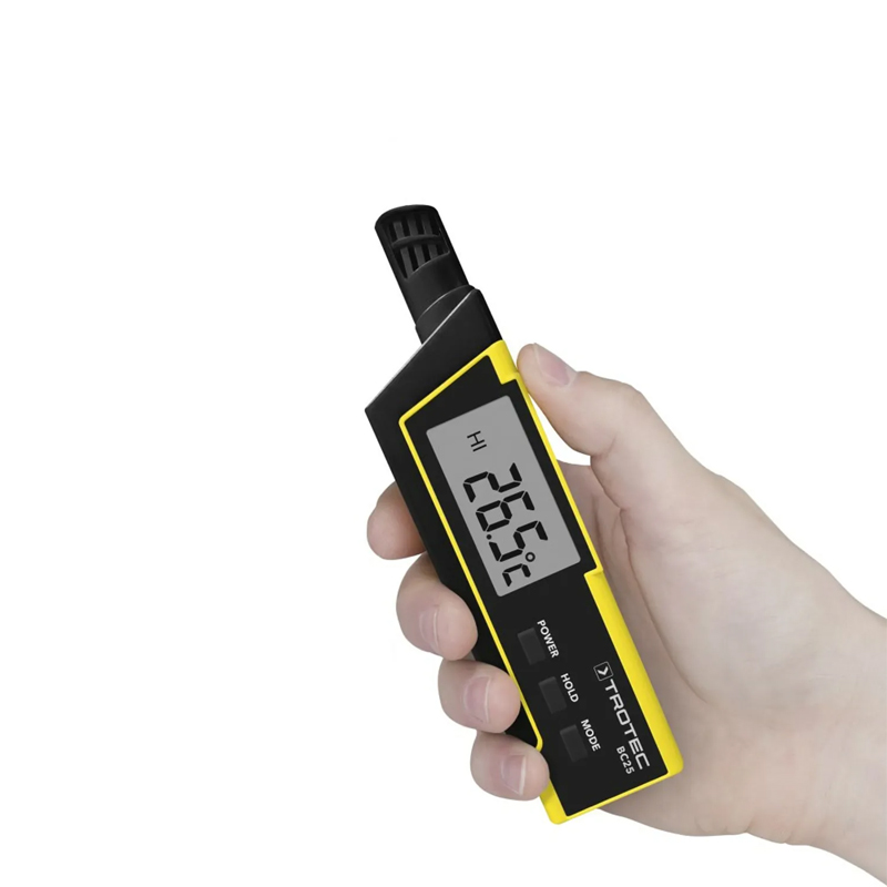 Termohigrometru Trotec, BC25, cu indice de caldura (HI) si afisaj al temperaturii resimtite (WBGT)