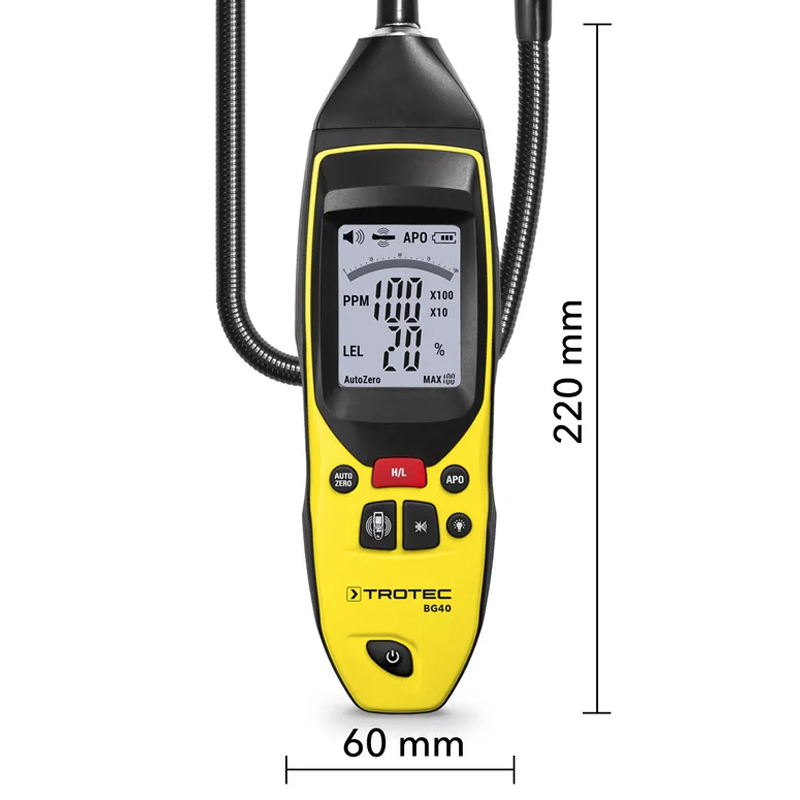 Detector de gaze, Trotec, BG40