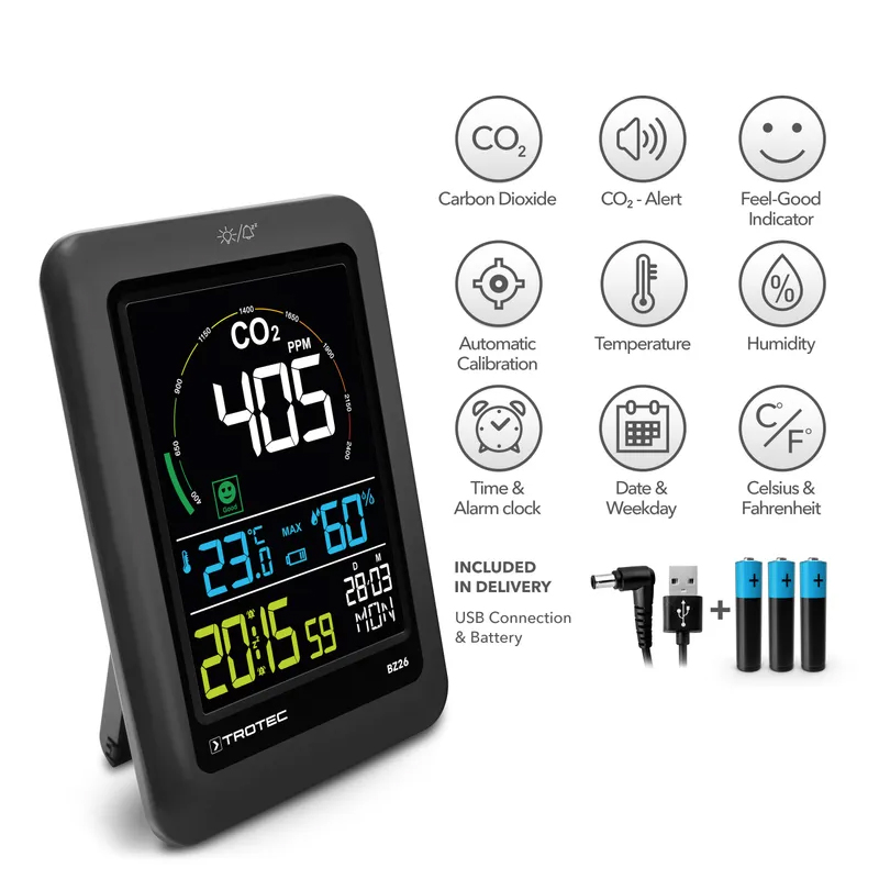 Monitor de calitate a aerului CO2, Trotec, BZ26