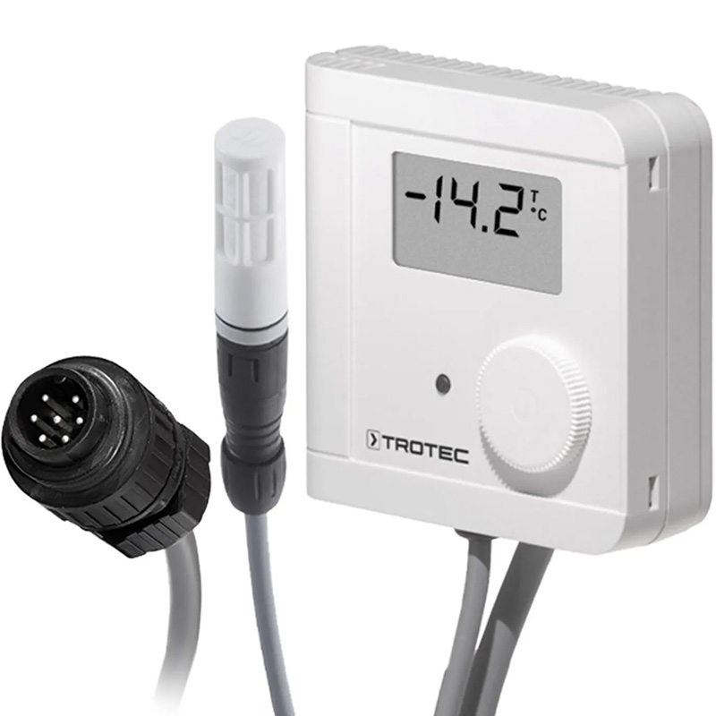Termohigrostat extern profesional cu mufă DIN cu 7 poli, TROTEC HG 125