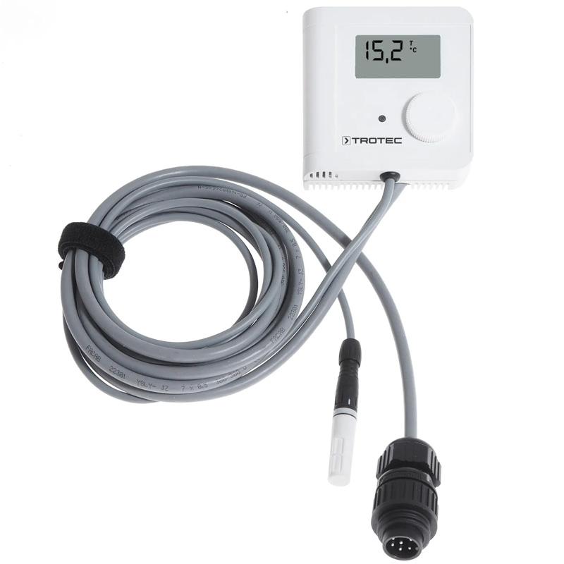 Termohigrostat extern profesional cu mufă DIN cu 7 poli, TROTEC HG 125