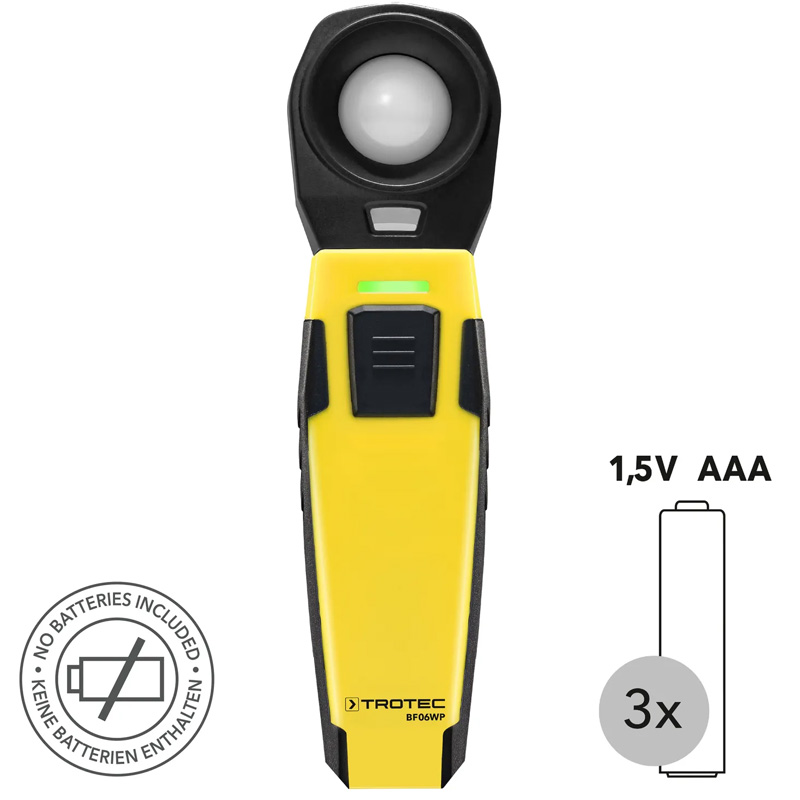Luxmetru digital cu Bluetooth Trotec BF06WP, 0-40.000 lx