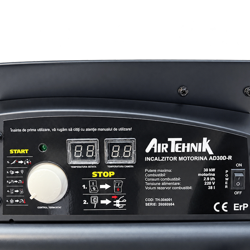 Incalzitor cu motorina cu ardere directa AirTehnik AD30D-R - 30 kW