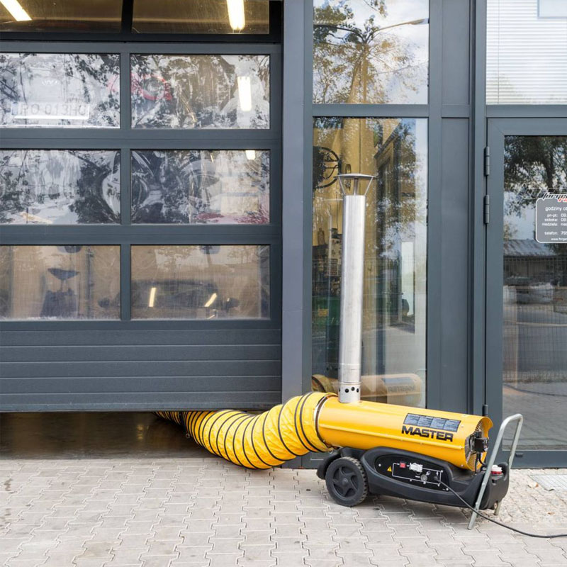 Încălzitor cu motorină MASTER BV 170 - 49kW, ardere indirecta, generator aer cald industrial