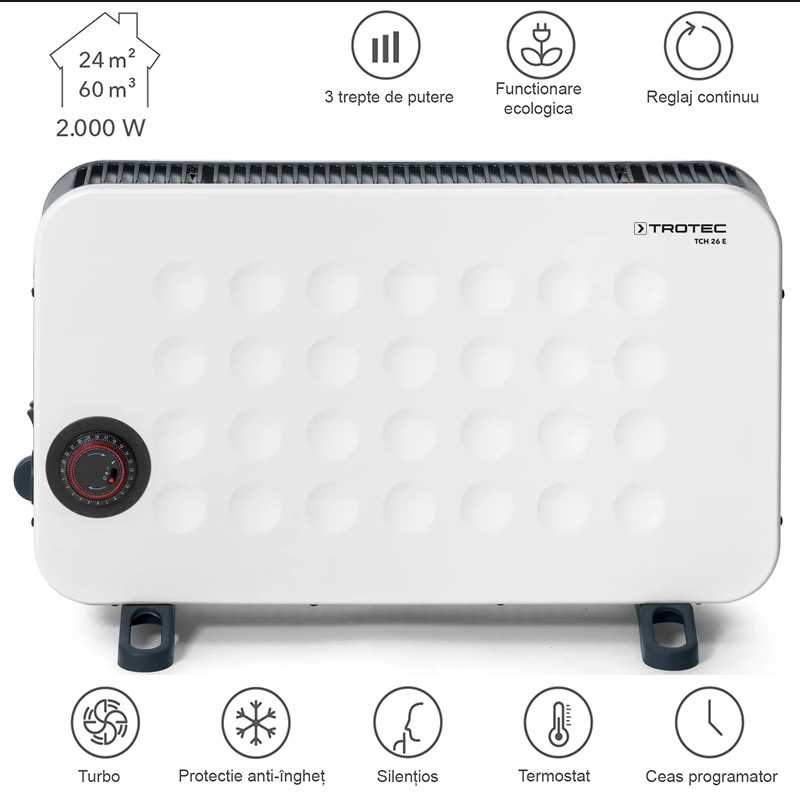 Convector electric Design TCH 26E, 2000W