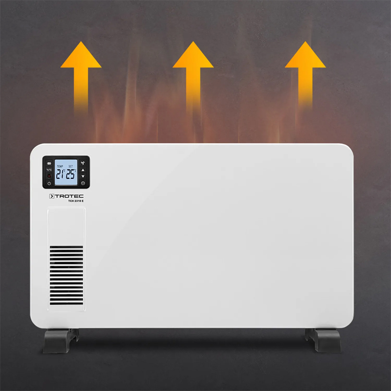 Convector electric TROTEC TCH 2310E Design - 2300W, alb, cu telecomanda