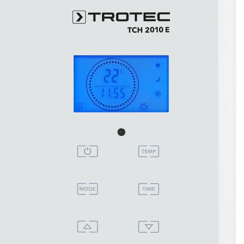 Convector electric din sticla TROTEC TCH 2010E Design - 2000W, alb, cu telecomanda