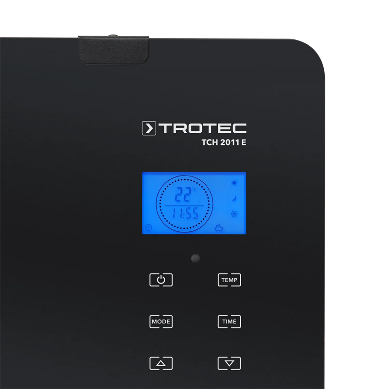 Convector electric din sticla TROTEC TCH 2011E Design - 2000W, negru, cu telecomanda