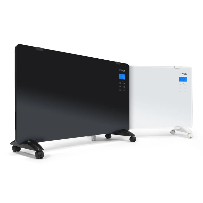 Convector electric din sticla TROTEC TCH 2011E Design - 2000W, negru, cu telecomanda