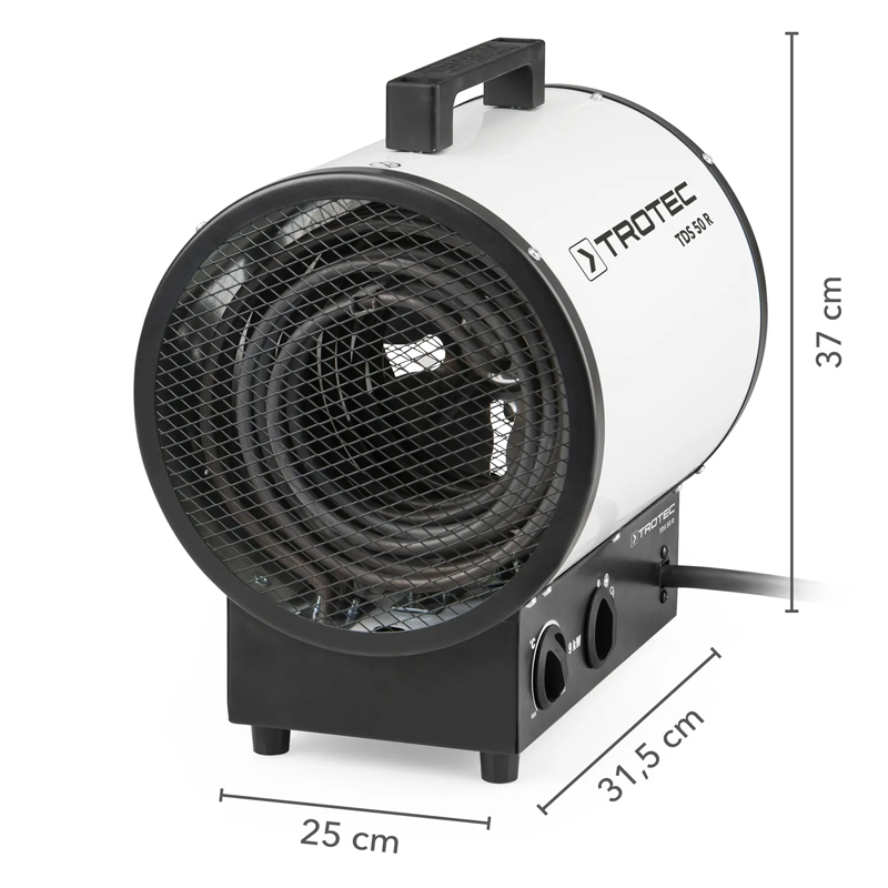 Incalzitor electric rotund, profesional, 9kW, 380V, Trotec TDS50R