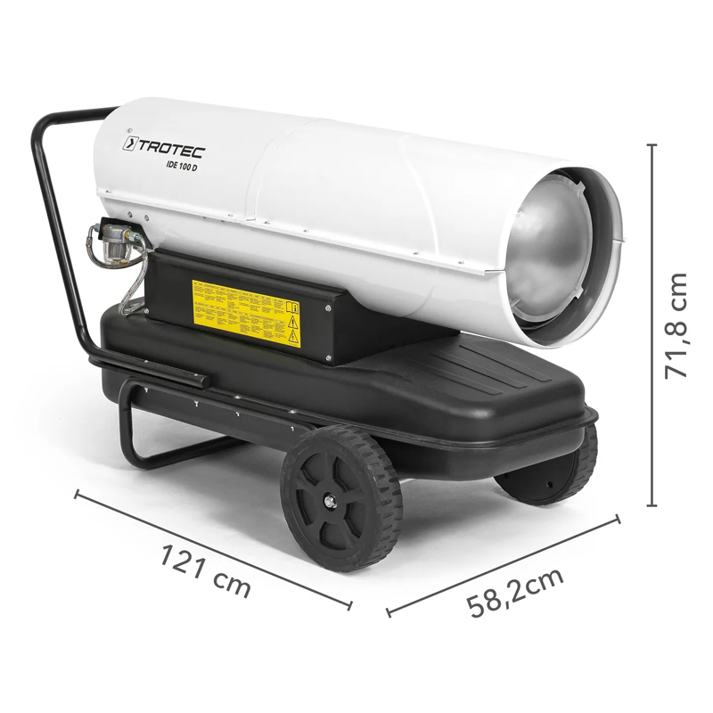 Incalzitor cu motorina cu ardere directa 100kW, TROTEC tip IDE100D