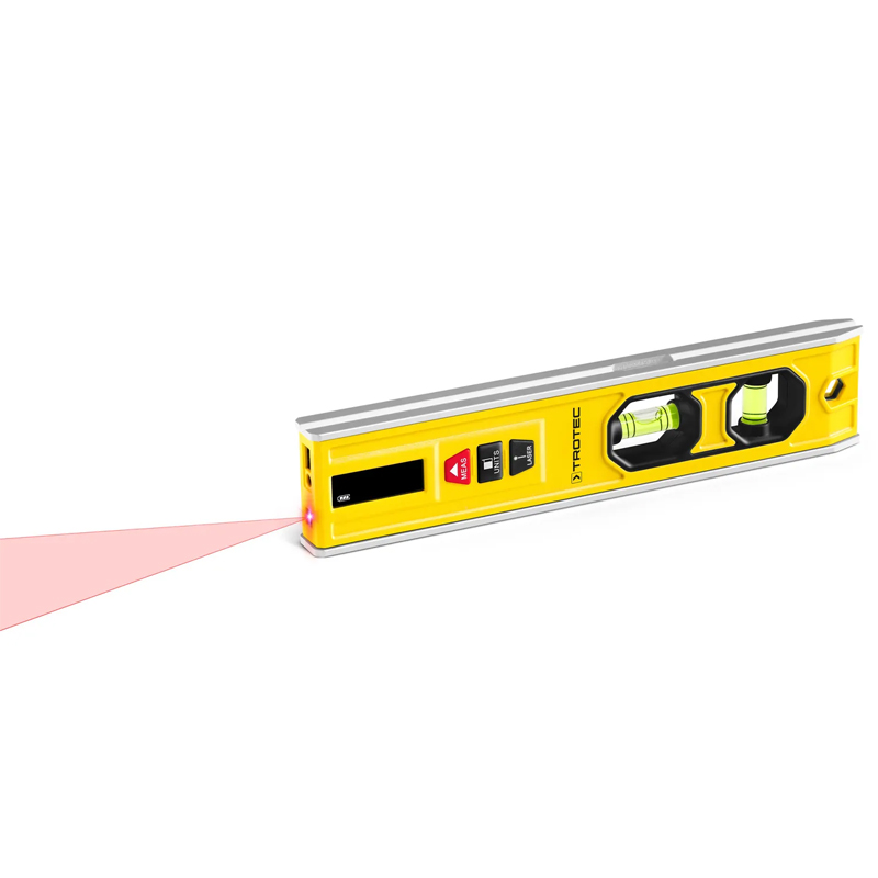 Aparat de masurat 3-in-1, nivela cu 2 bule, nivela laser, telemetru, tip BD1L, Trotec