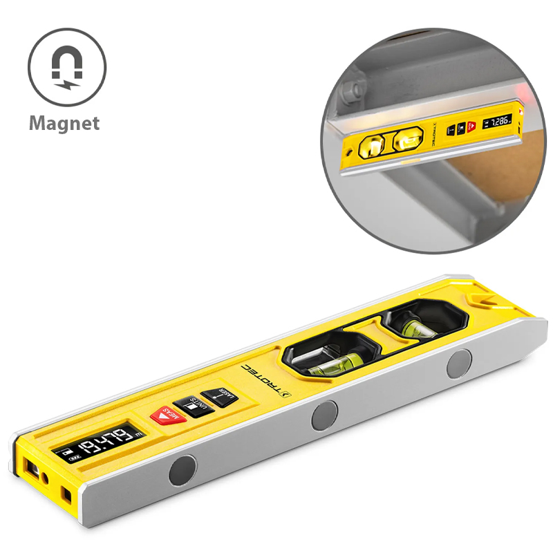 Aparat de masurat 3-in-1, nivela cu 2 bule, nivela laser, telemetru, tip BD1L, Trotec