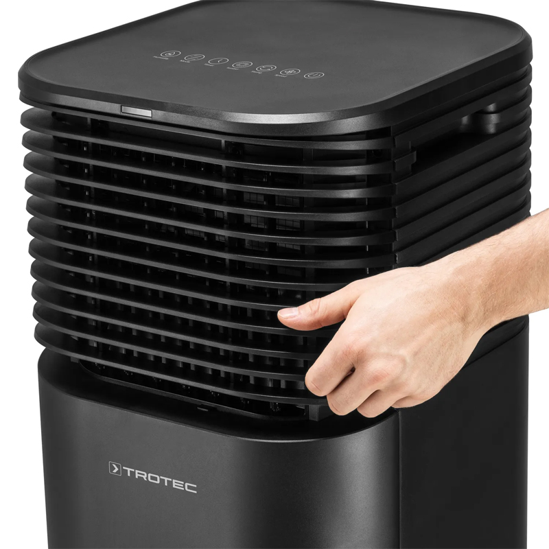 Aircooler - Racitor de aer portabil, umidificator, Trotec PAE50, negru, 145 W, 750m³/h, 4 viteze