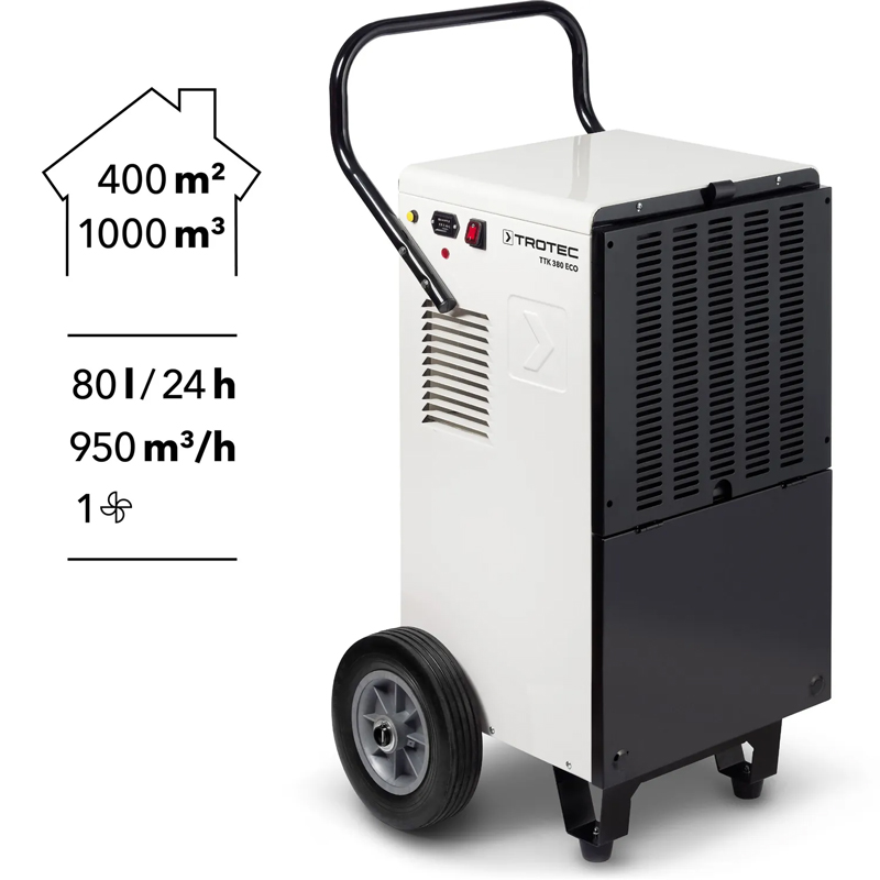 Dezumidificator pentru constructii Trotec TTK380ECO, 79l/24h