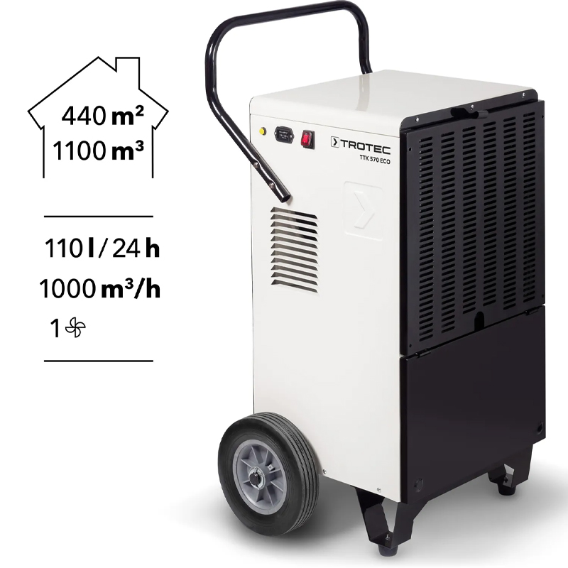 Dezumidificator pentru constructii Trotec TTK570ECO, 100l/24h