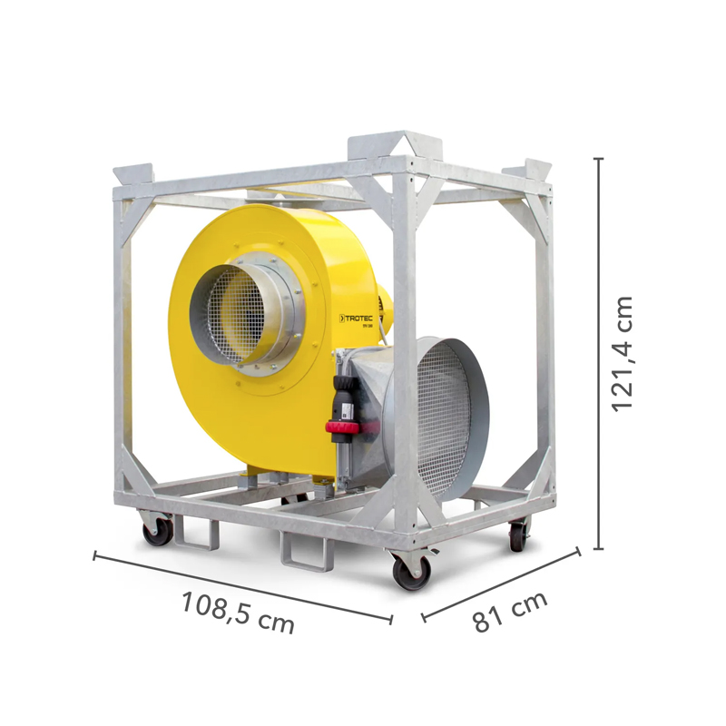 Ventilator centrifugal industrial, de presiune mare, Trotec, tip TFV300 (fara cadru)