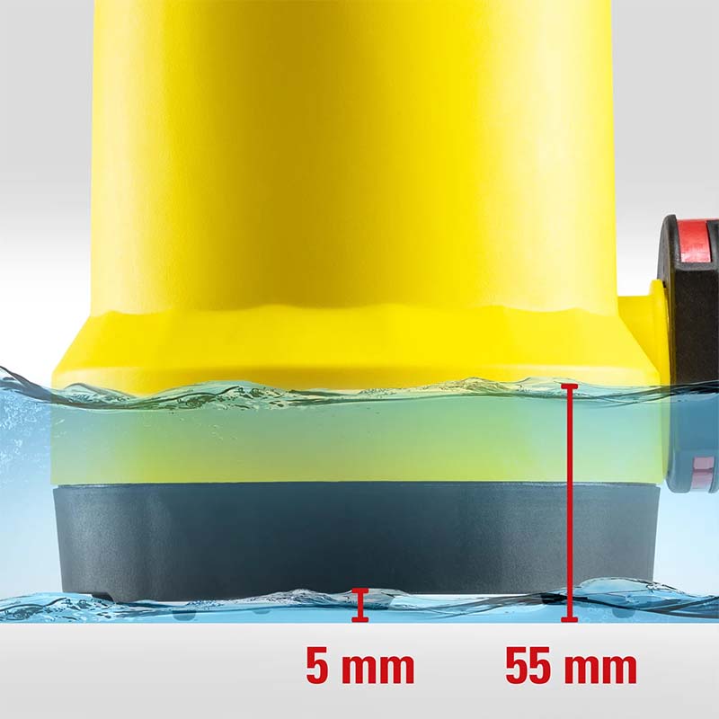 Pompa submersibila pentru apa curata 750W, 13000 L/h, TROTEC TWP 7506 E