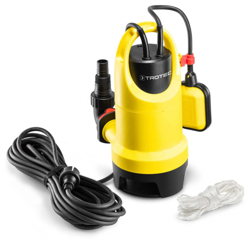 Pompa submersibila de drenaj pentru apa murdara 750W, 12500 L/h, TROTEC TWP 7536 E