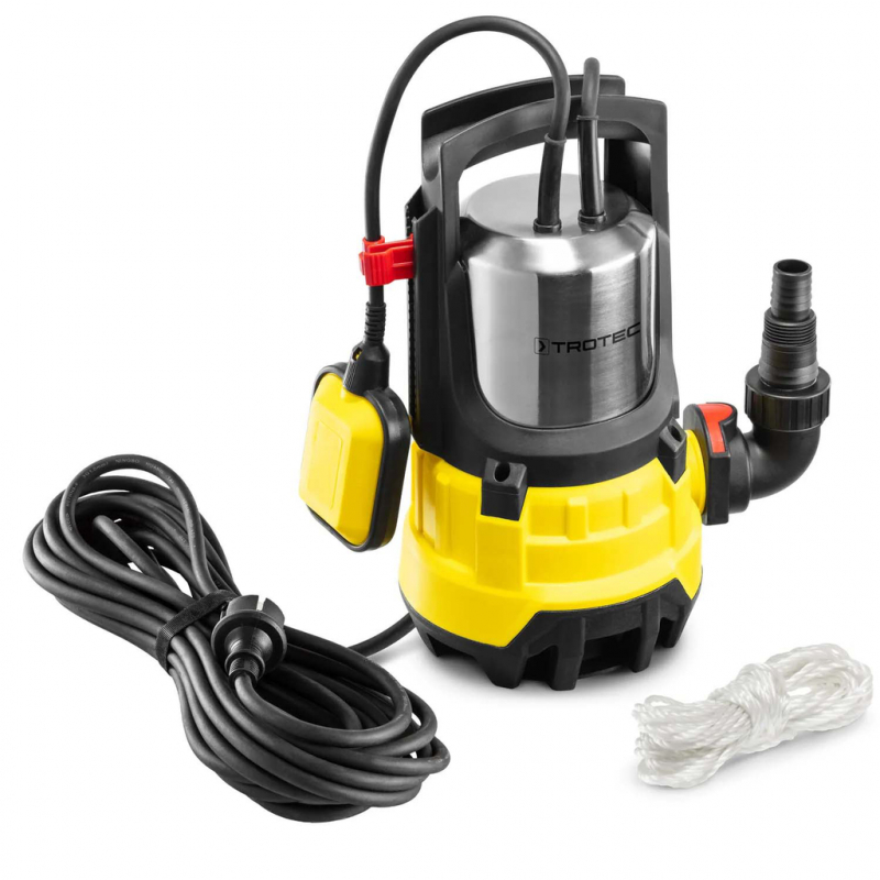 Pompa submersibila de drenaj pentru apa murdara 900W, 15000 L/h, TROTEC TWP 9000 ES