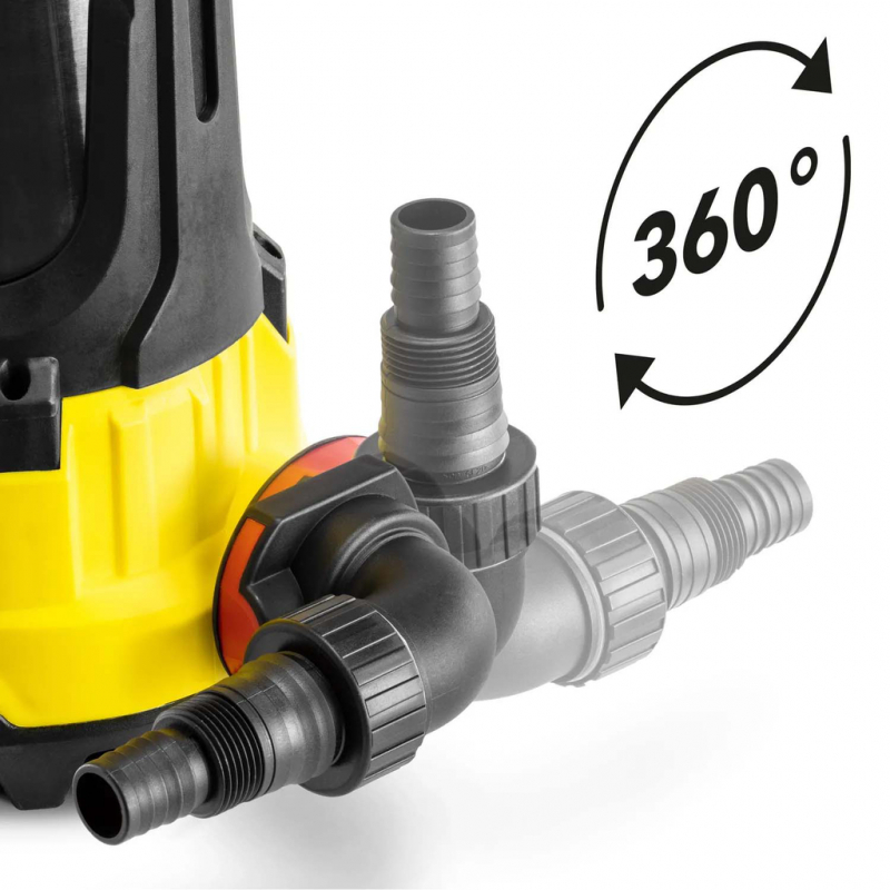 Pompa submersibila de drenaj pentru apa murdara 900W, 15000 L/h, TROTEC TWP 9000 ES