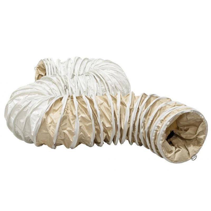 Tubulatura flexibila incalzitor, PVC, diametru 61 cm, L=7,6m, alba