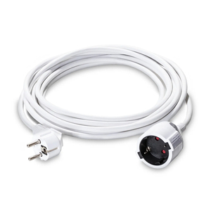 Prelungitor cablu, 5m 3 x 1.5 / 230V, alb
