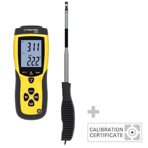 Anemometru cu sonda dreapta Trotec, tip TA300, cu certificat de calibrare